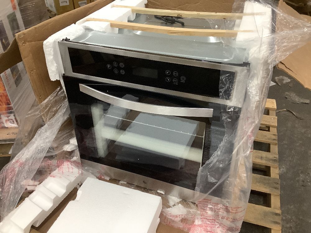 amzchef 24 in. 2.5 cu. ft. Single Electric Convection Thermal Wall Oven with 11 Functions in Stainless Steel - Image 2 - Lot 55JF