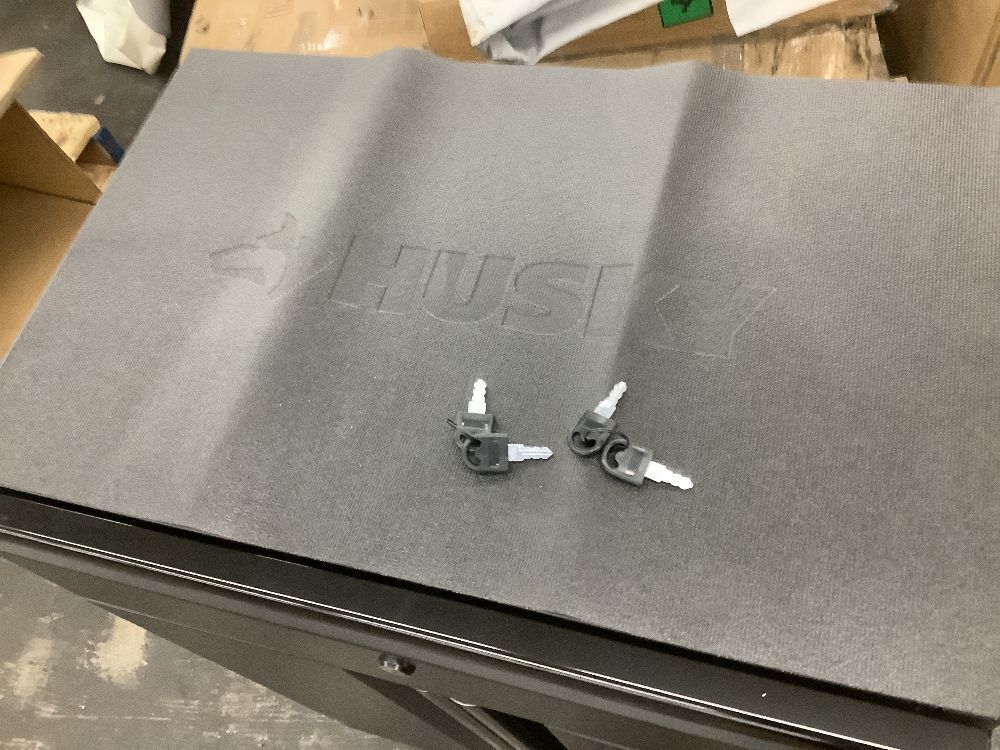 Husky Regular Duty Welded 24-Gauge Steel 1-Drawer 2-Door Garage Base Cabinet in Black (24 in. W x 33 in. H x 16 in. D) - Image 4 - Lot 45JF