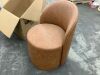 Uixe Brown PU Leather Swivel Accent Barrel Chair - Thumbnail 3