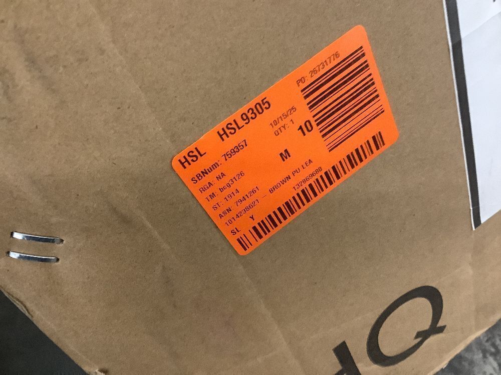 Uixe Brown PU Leather Swivel Accent Barrel Chair - Image 7 - Lot 46JF