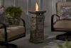 Hampton Bay 11.8 in. W 15000 Btu Envirostone Propane Outdoor Fire Column with Lava Rocks - Thumbnail 1