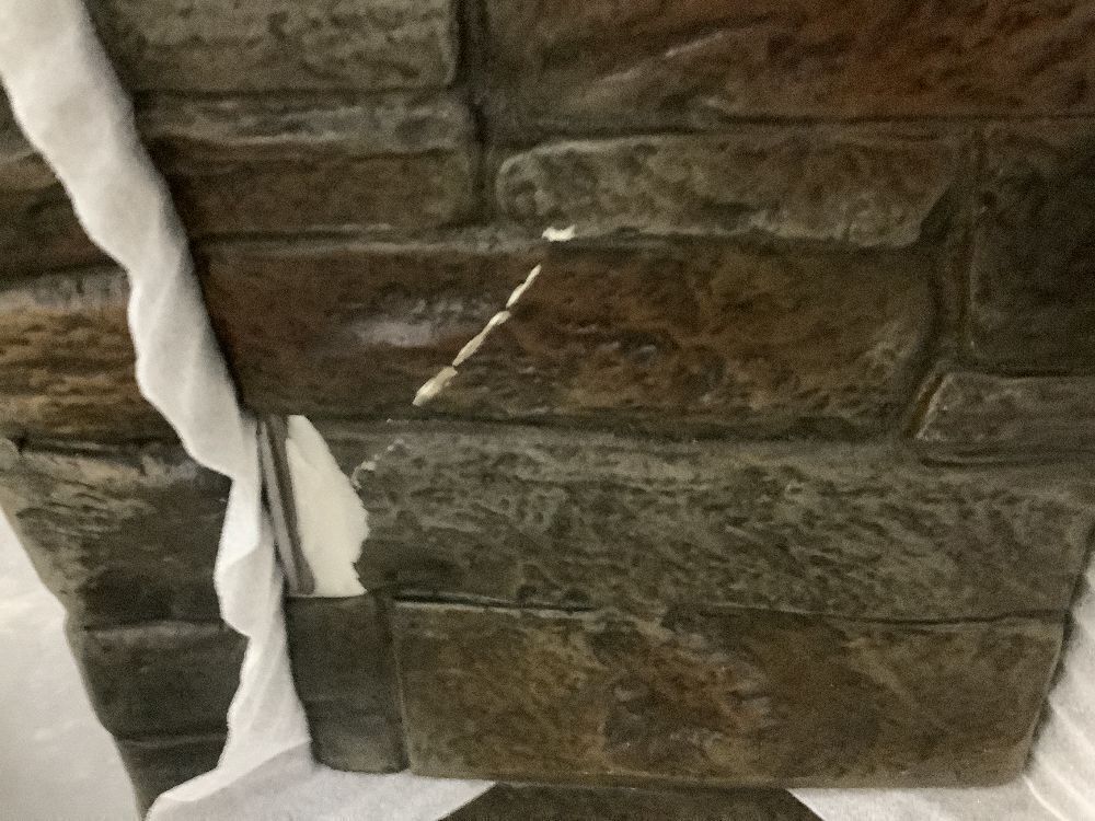 Hampton Bay 11.8 in. W 15000 Btu Envirostone Propane Outdoor Fire Column with Lava Rocks - Image 5 - Lot 47JF