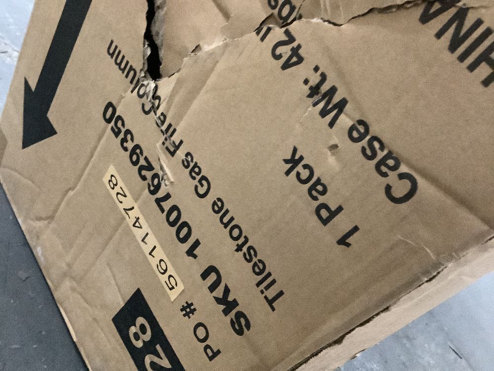 Hampton Bay 11.8 in. W 15000 Btu Envirostone Propane Outdoor Fire Column with Lava Rocks - Image 9 - Lot 47JF