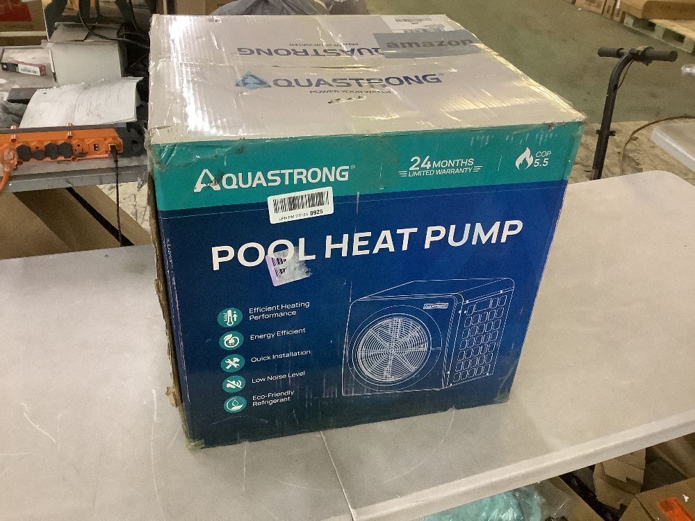Aquastrong 18,000 BTU Heat Pump For 6,500 Gallons Pools 120V - Image 2 - Lot 48JF