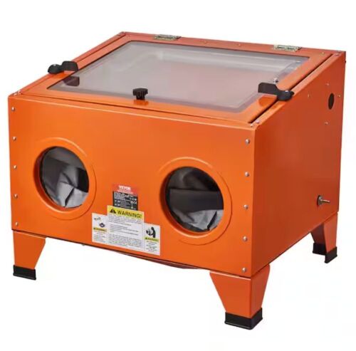 VEVOR 25 Gal. Sandblasting Cabinet 40 to 120 PSI with Blasting Gun for Paint Stain Rust Removal - Lot 51JF
