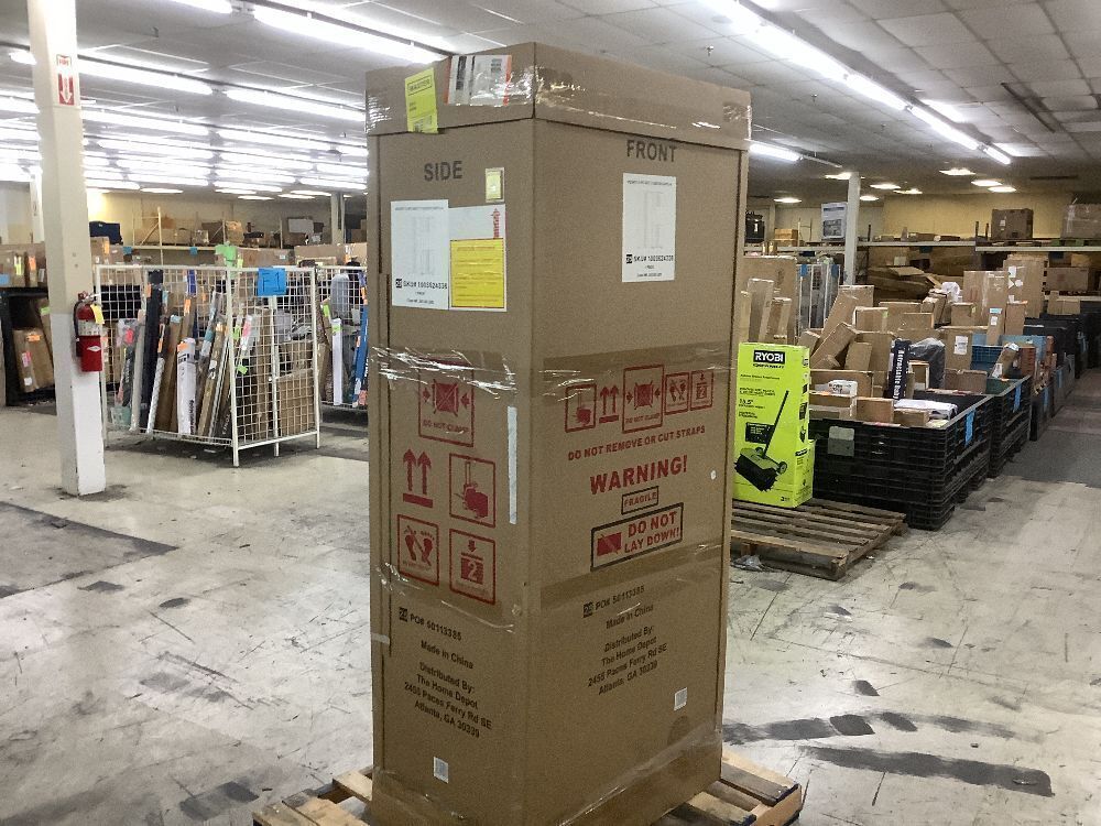 Husky 3-Piece Regular Duty Welded Steel Garage Storage System in Black - Dented - Image 2 - Lot 4JF