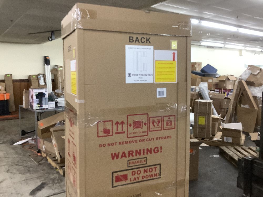 Husky 3-Piece Regular Duty Welded Steel Garage Storage System in Black - Dented - Image 7 - Lot 4JF