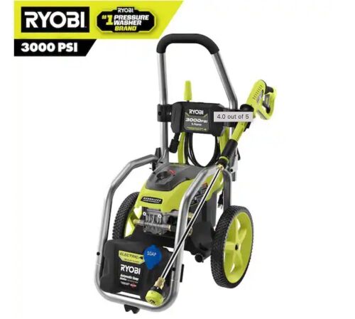 RYOBI 3000 PSI 1.1 GPM Cold Water Electric Pressure Washer - Lot 14JF