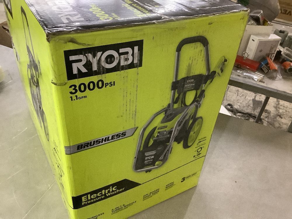 RYOBI 3000 PSI 1.1 GPM Cold Water Electric Pressure Washer - Image 7 - Lot 14JF