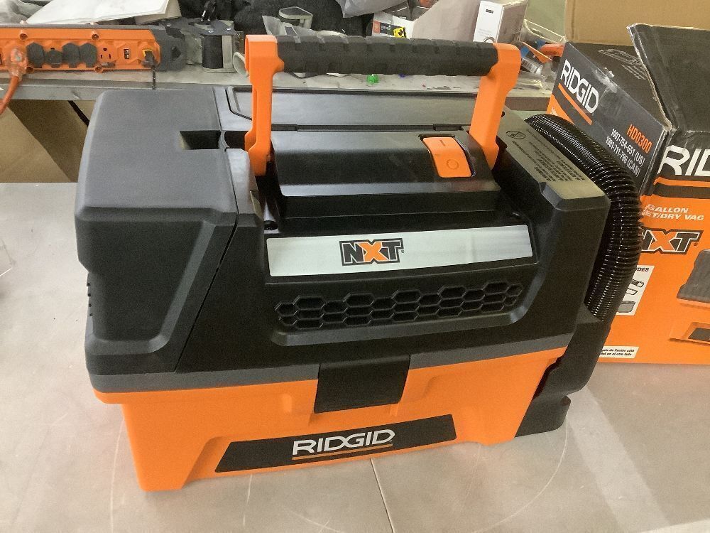 RIDGID 3 Gal. 5.0 Peak HP NXT Shop Vacuum Wet Dry Vac with Fine Dust Filter, Expandable Hose and Accessory Attachments HD0300 - Image 3 - Lot 41JF