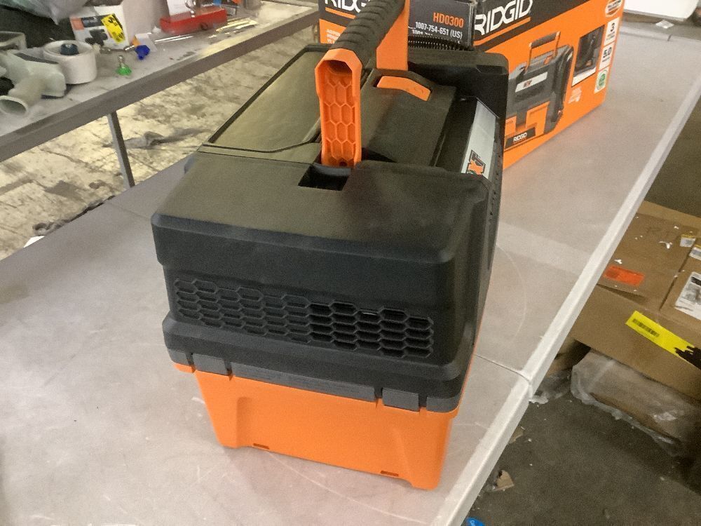 RIDGID 3 Gal. 5.0 Peak HP NXT Shop Vacuum Wet Dry Vac with Fine Dust Filter, Expandable Hose and Accessory Attachments HD0300 - Image 4 - Lot 41JF