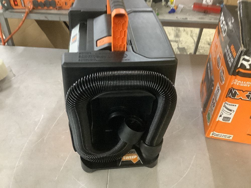 RIDGID 3 Gal. 5.0 Peak HP NXT Shop Vacuum Wet Dry Vac with Fine Dust Filter, Expandable Hose and Accessory Attachments HD0300 - Image 7 - Lot 41JF