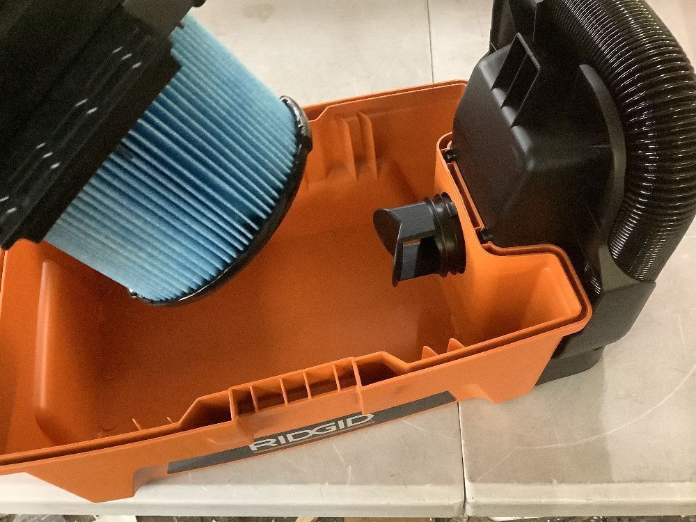 RIDGID 3 Gal. 5.0 Peak HP NXT Shop Vacuum Wet Dry Vac with Fine Dust Filter, Expandable Hose and Accessory Attachments HD0300 - Image 8 - Lot 41JF