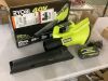 RYOBI 40V 120 MPH 550 CFM Cordless Battery Leaf Blower With 4.0 Ah Battery and Charger - Thumbnail 2