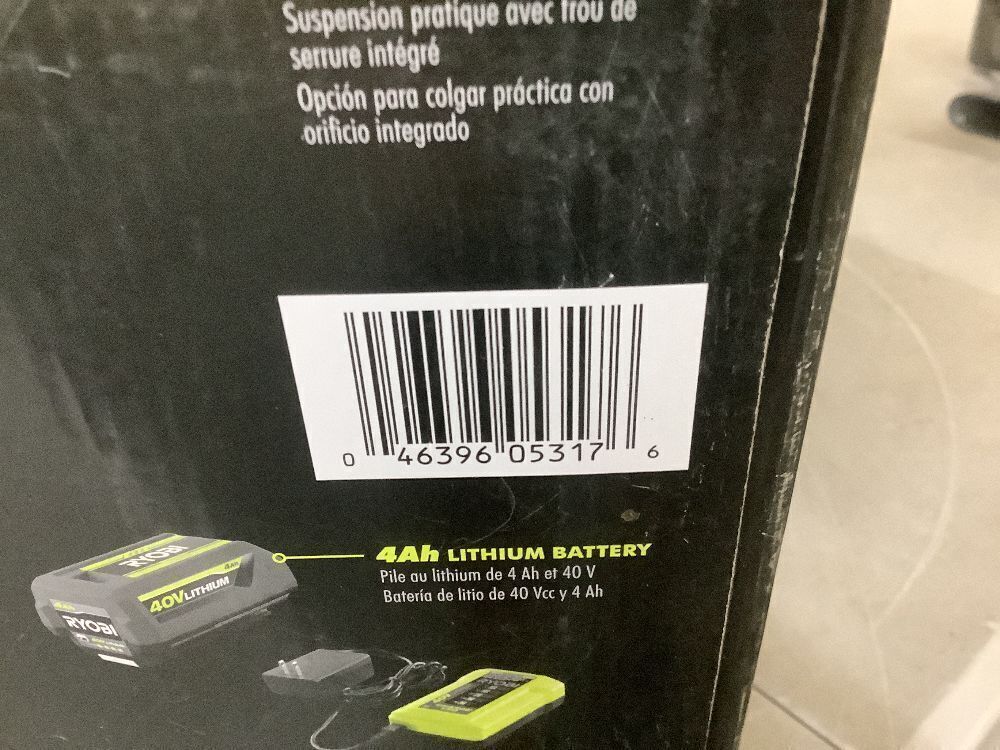 RYOBI 40V 120 MPH 550 CFM Cordless Battery Leaf Blower With 4.0 Ah Battery and Charger - Image 5 - Lot 42JF