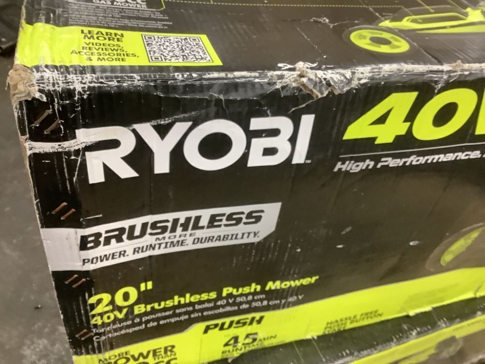 RYOBI 40V HP Brushless 20 in. Cordless Battery Walk Behind Push Lawn Mower (Tool Only) - Image 8 - Lot 26JF