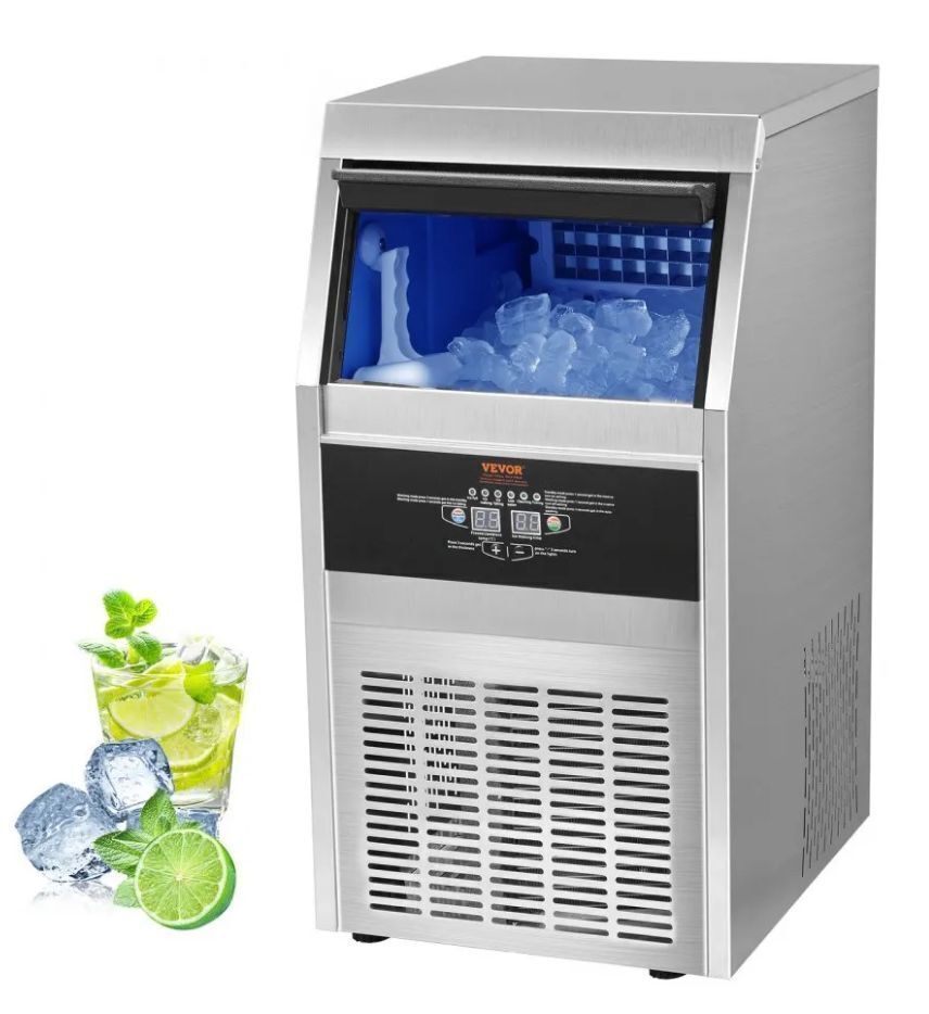 VEVOR Commercial Ice Maker 110-120LBS/24H with 33LBS Bin 110v - Image 1 - Lot 34JF