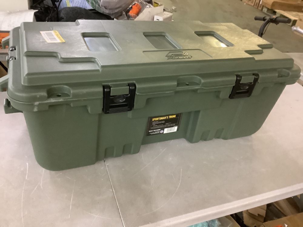 Plano 27-Gal. Hinged Storage Box in Olive Drab - Image 2 - Lot 105JF
