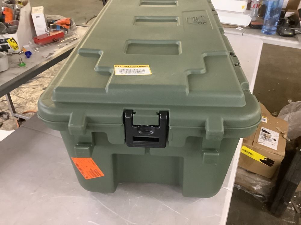 Plano 27-Gal. Hinged Storage Box in Olive Drab - Image 3 - Lot 105JF