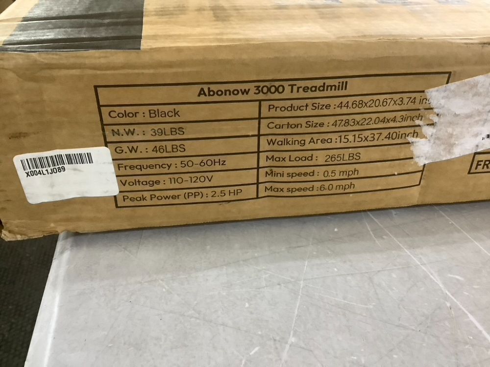 Abonow Walking Pad with Incline 2.5HP, 265lb Capacity - Image 9 - Lot 210