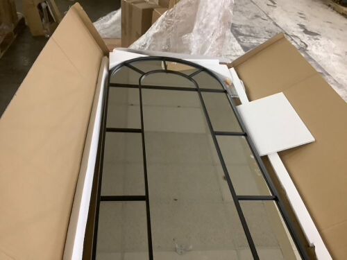 Wall Mount Windowpane Mirror, 24" x 55" - Lot 407