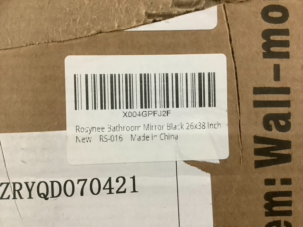 Rosynee Black Wall Mount Mirror, 26" x 38" - Image 5 - Lot 501