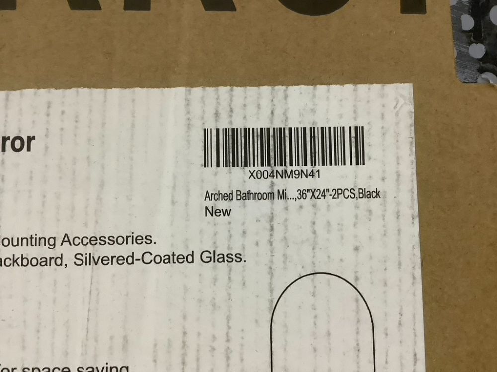 Arched Wall Mirror, 24" x 36", Set of 2 - Image 6 - Lot 343