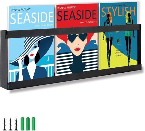 Wall Mounted Magazine Holder Rack, 19" - Lot 750