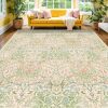 Washable Light Green Area Rug, 9' x 12' - Thumbnail 1
