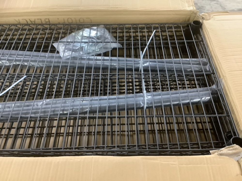 Heavy Duty 4 Tier Metal Storage Shelves with Wheels, 2500LBS Capacity, 62" x 58" x 19" - Image 4 - Lot 243