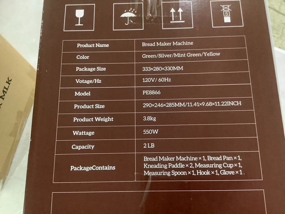 Neretva 20-in-1 2LB Bread Machine Dual Heater & Nonstick Ceramic Pan - Image 6 - Lot 246