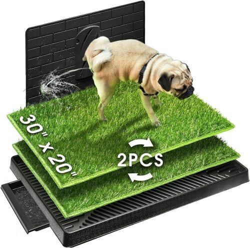 Hompet Artificial Grass Patch Dog Potty with Tray, 30''x20'' - Lot 337