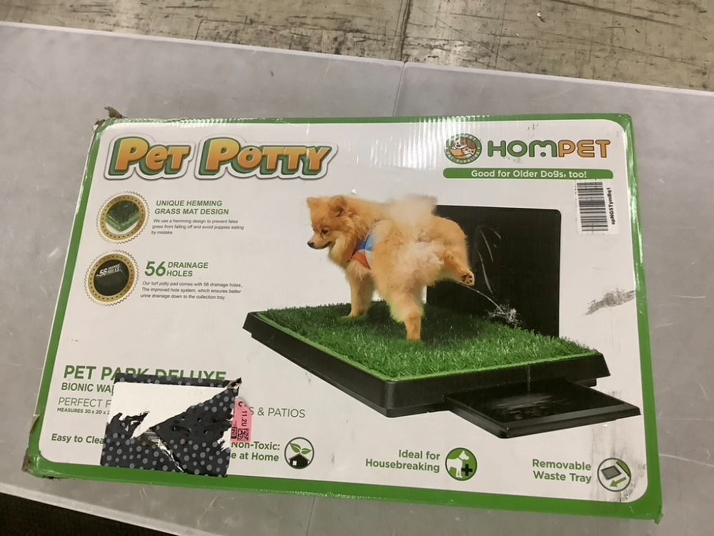 Hompet Artificial Grass Patch Dog Potty with Tray, 30''x20'' - Image 2 - Lot 337