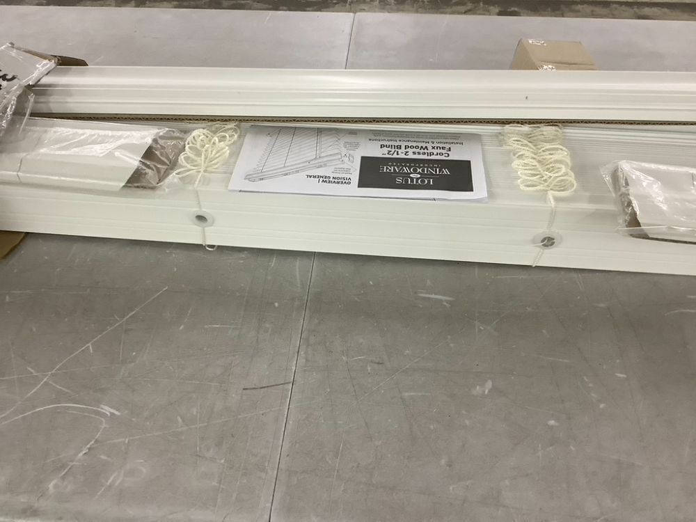 Lotus & Windoware Cordless 2-1/2 Inch Faux Wood Blinds, 35" x 72" - Image 3 - Lot 637