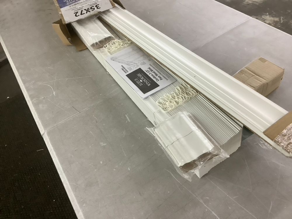 Lotus & Windoware Cordless 2-1/2 Inch Faux Wood Blinds, 35" x 72" - Image 4 - Lot 637