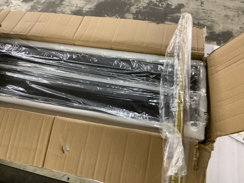 72 Inch Black & Gold Industrial Ceiling Fan With Light - Image 4 - Lot 333