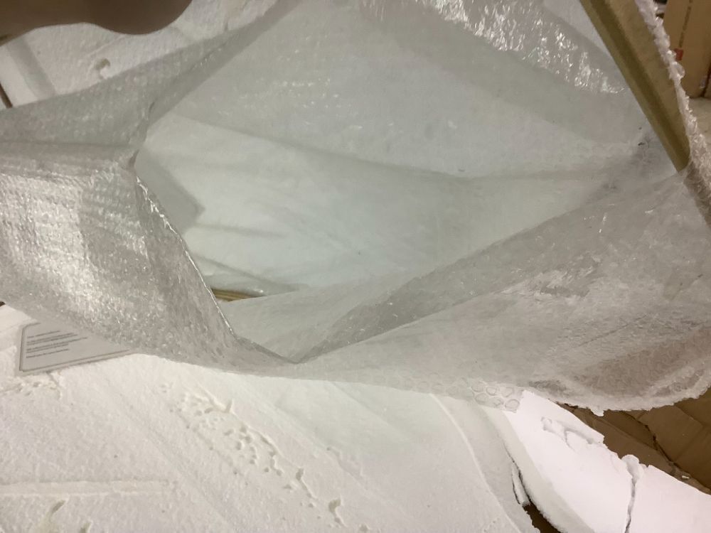 Gold Scalloped Wall Mirror, 40" x 29" - Image 4 - Lot 235