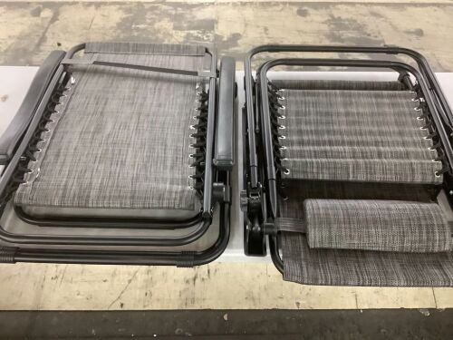Set of 2 Adjustable Zero Gravity Patio Chair Recliners w/ Cup Holders - Lot 336