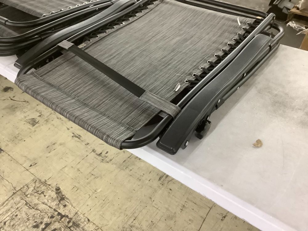 Set of 2 Adjustable Zero Gravity Patio Chair Recliners w/ Cup Holders - Image 4 - Lot 336