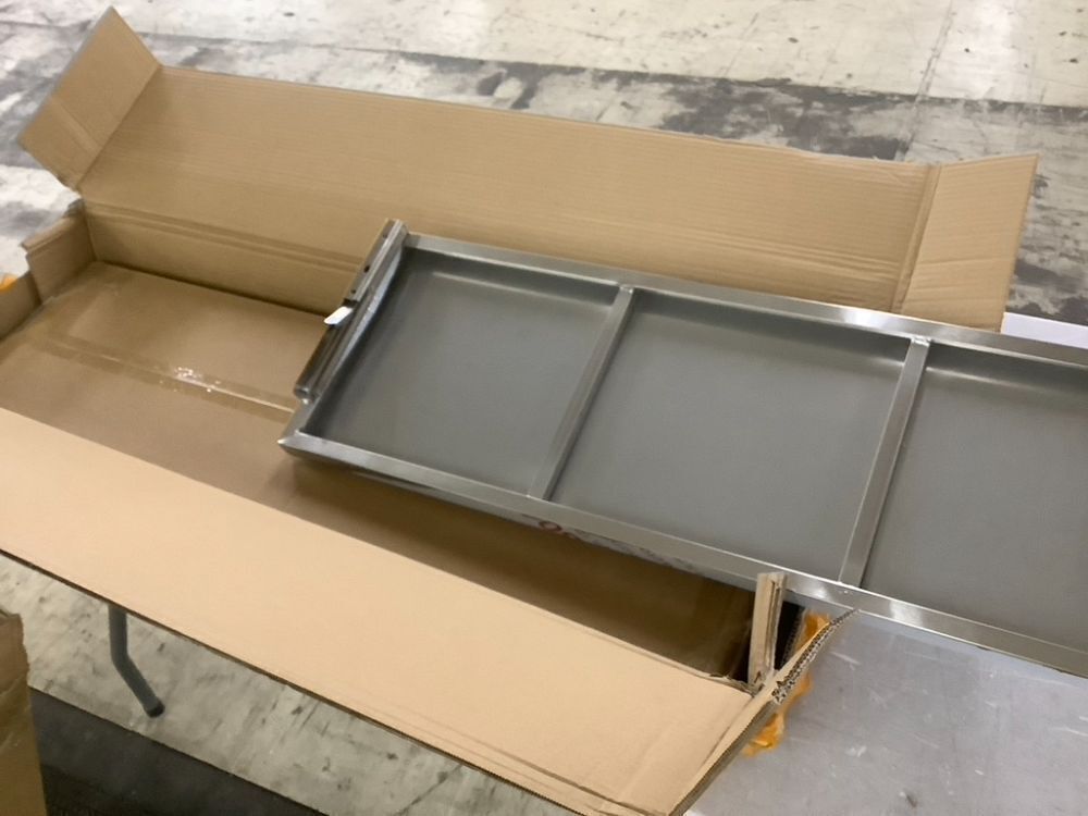 Noliven Stainless Steel Drop Down Folding Concession Shelf, 72" x 12" - Image 2 - Lot 440