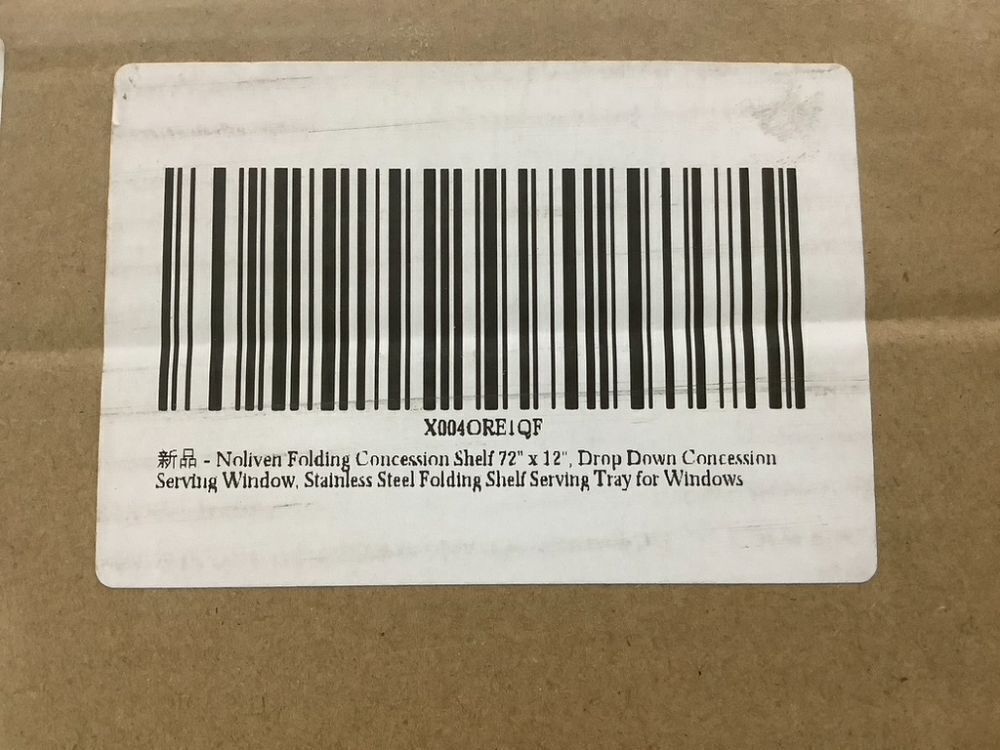 Noliven Stainless Steel Drop Down Folding Concession Shelf, 72" x 12" - Image 8 - Lot 440