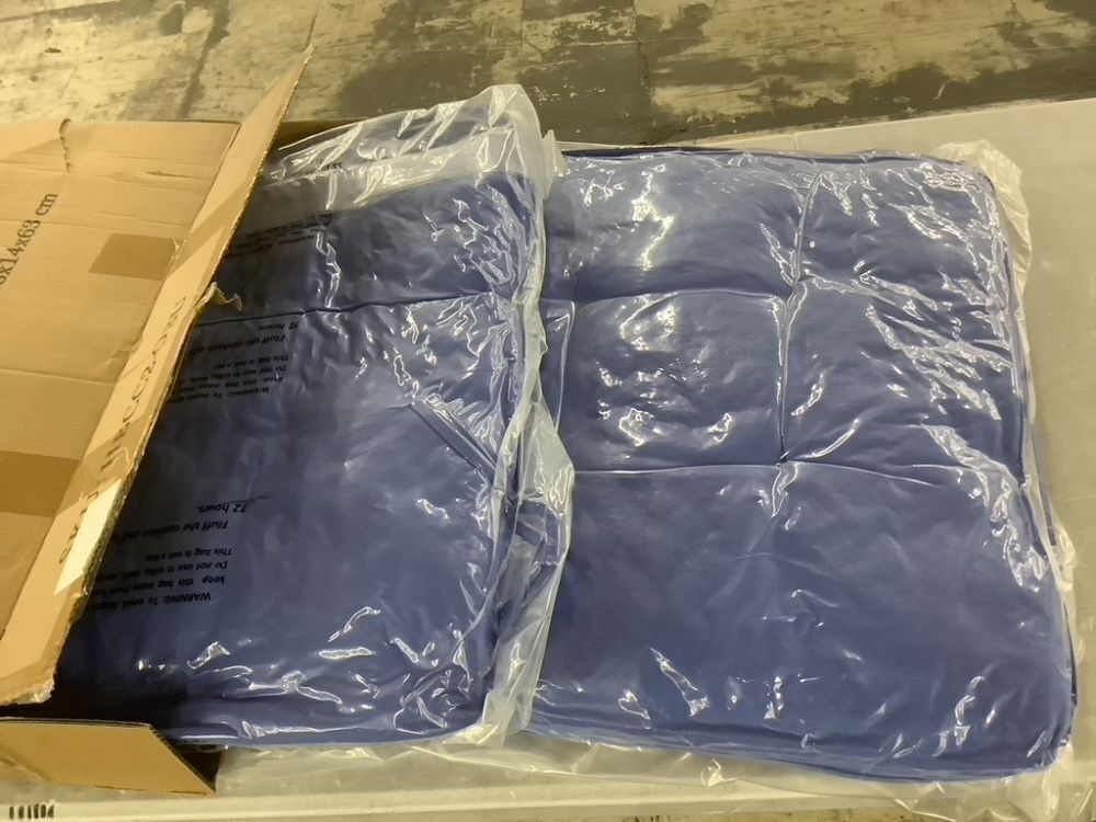 EAGLE PEAK Tufted High Back Patio Chair Cushions, Set of 2, 46'' x 22'', Ocean Blue - Image 3 - Lot 236