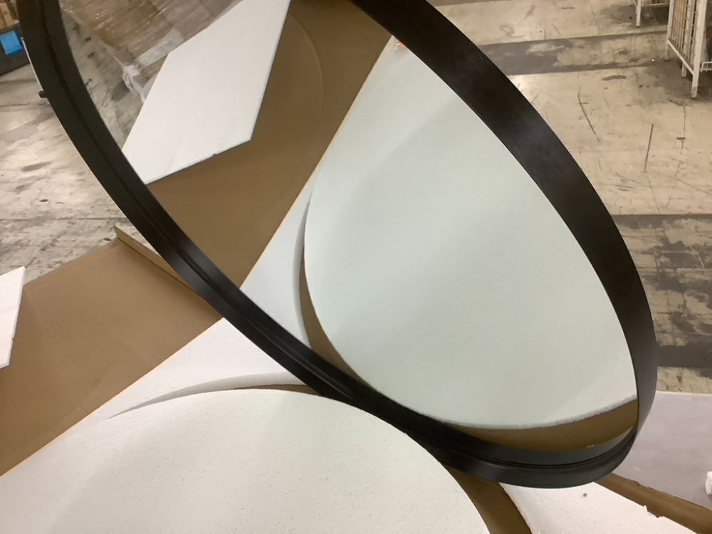 30 Inch Round Wall Mirror - Image 3 - Lot 533