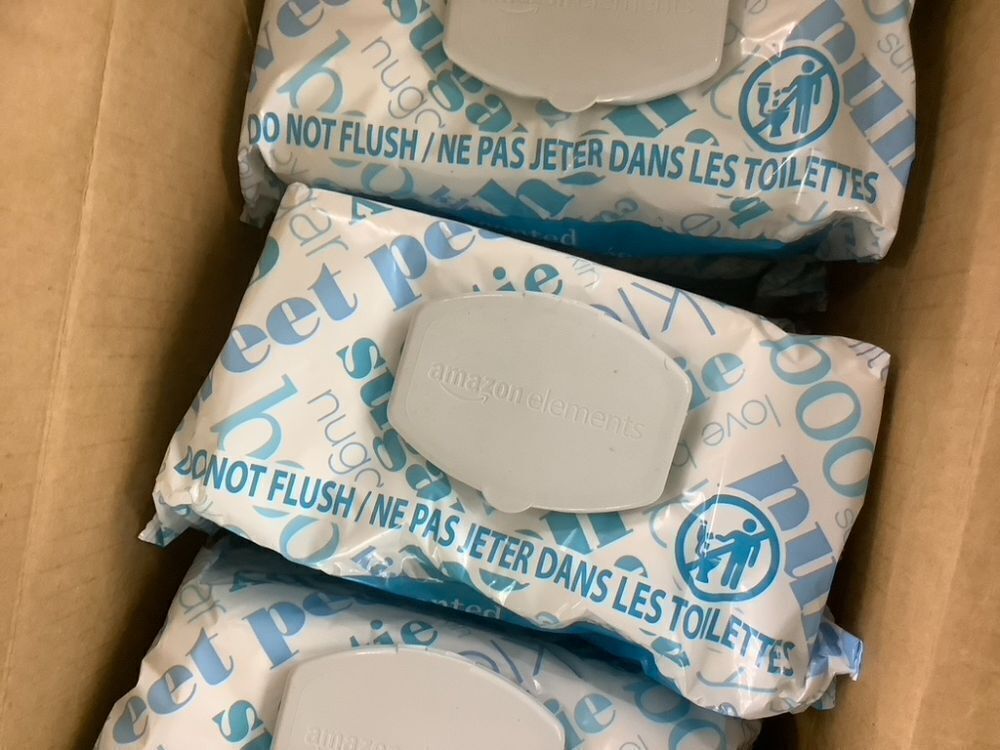 Amazon Elements Baby Wipes, 9 Packs - Image 3 - Lot 632