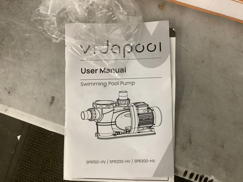 Vidapool 1.5 HP Swimming Pool Pump, 220V, 7350 GPH - Image 6 - Lot 239