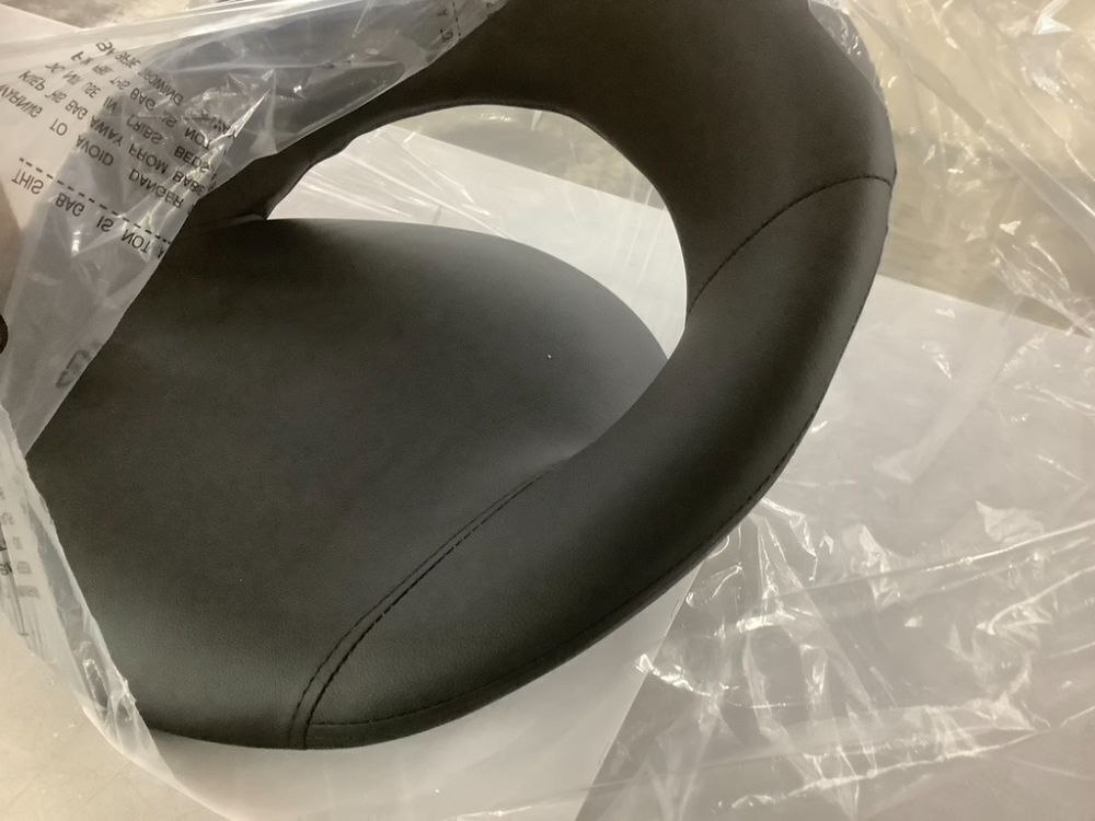 Crescent Rolling Salon Stool with Adjustable Height - Image 7 - Lot 332