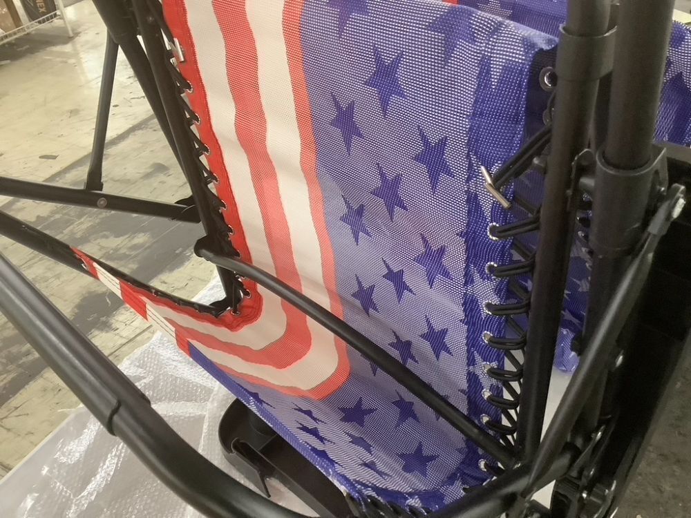 Folding Zero Gravity Recliner Patio Lounge Chair w/ Canopy, Side Tray - Image 5 - Lot 536