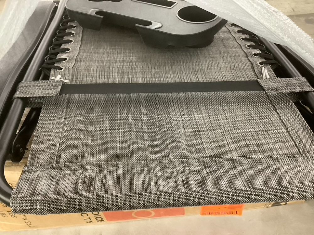 Set of 2 Adjustable Zero Gravity Patio Chair Recliners w/ Cup Holders - Image 3 - Lot 636