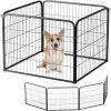 BestPet | Dog Playpen Extender | 24 Inch, 4 Panels | Heavy Duty Metal Pet Exercise Pen | Indoor Outdoor Fence Panels | Rust-Resistant, Removable, Tool-Free Setup | Anti-Skid, Expandable Design - Thumbnail 1