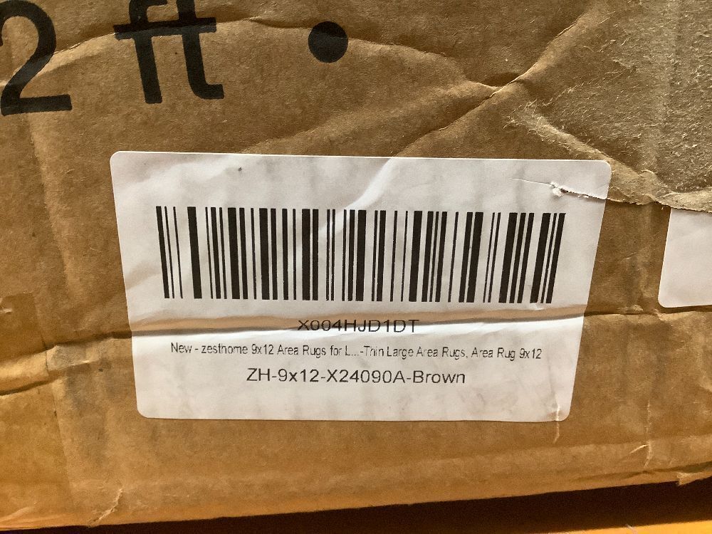 zesthome 9x12 Area Rugs for Living Room, Non-Slip Backing Washable Rug, Modern Abstract Area Rug, Stain Resistant Rugs for Bedroom, Ultra-Thin Large Area Rugs, Area Rug 9x12 - Image 5 - Lot 14